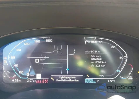 2020 BMW 540I xDrive из США, поврежденный, VIN WBAJS3C01LCD85955